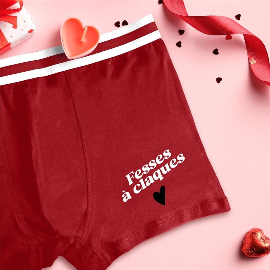 BOXER SAINT VALENTIN ROUGE TL