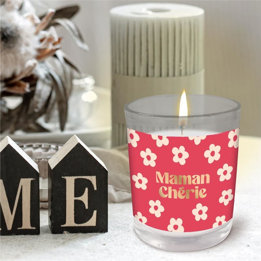 BOUGIE VERRE MAMAN CHERIE