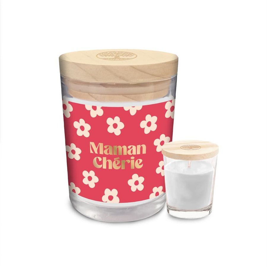 BOUGIE VERRE MAMAN CHERIE