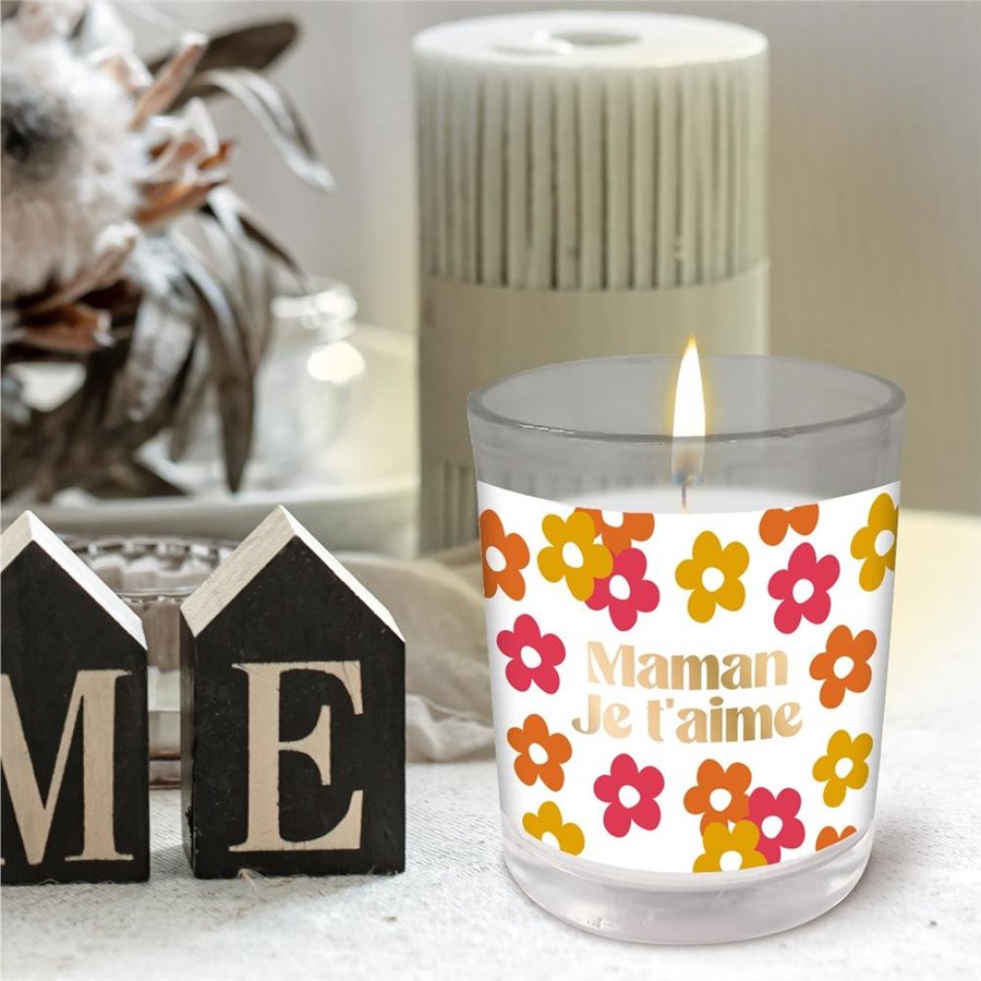 BOUGIE VERRE MAMAN JE T AIME