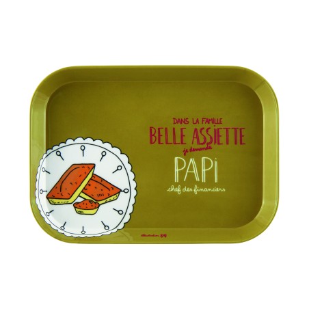 Plateau IOTA Famille belle assiette Papi