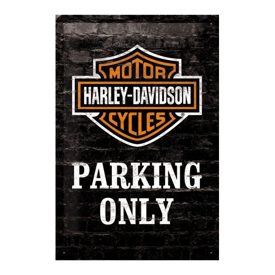 Tin Sign 20x30 Harley-Davidson Parking