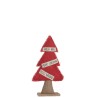 Sapin De Noel Decoratif Textile Jute/Rouge Small