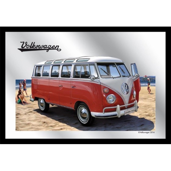 MIROIR VOLKSWAGEN BUS ROUGE