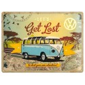 TIN SIGN 30X40CM LET'S GET LOST VW