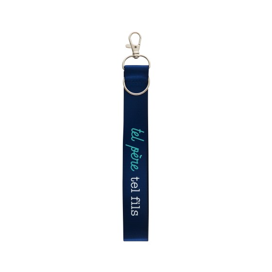 Porte-clés BRODWAY Tel père tel fils BLEU