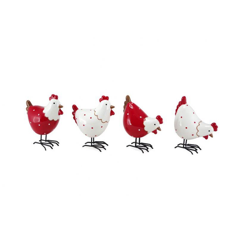 POULE DECO PATTES METAL PM COTTY