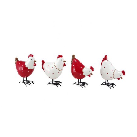 POULE DECO PATTES METAL PM COTTY