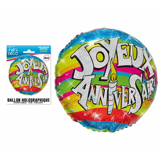 BALLON HELIUM JOYEUX ANNIVERSAIRE