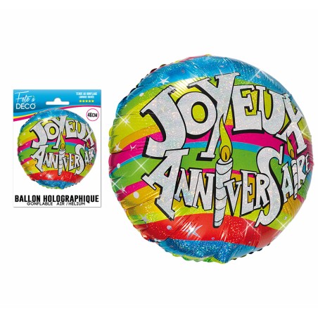 BALLON HELIUM JOYEUX ANNIVERSAIRE