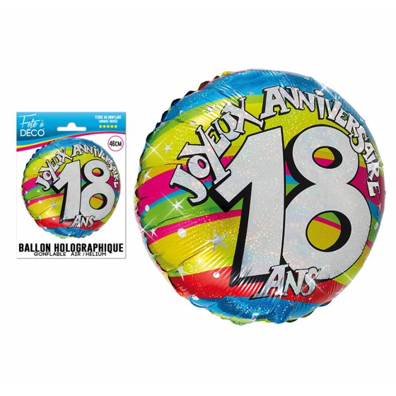 BALLON HELIUM 18 ANS