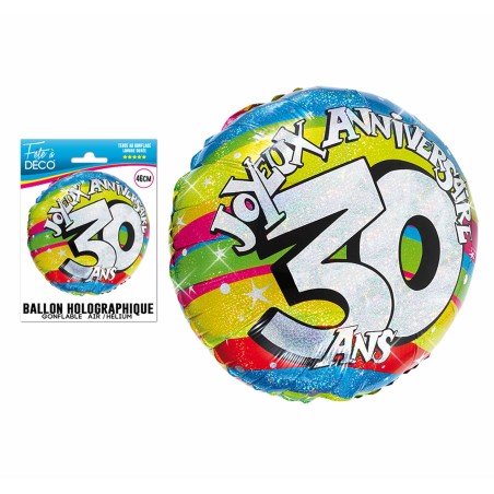 BALLON HELIUM 30 ANS