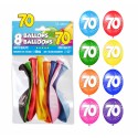 SACHET 8 BALLONS 70 ANS