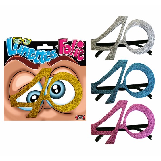 LUNETTES ANNIVERSAIRE 40 ANS