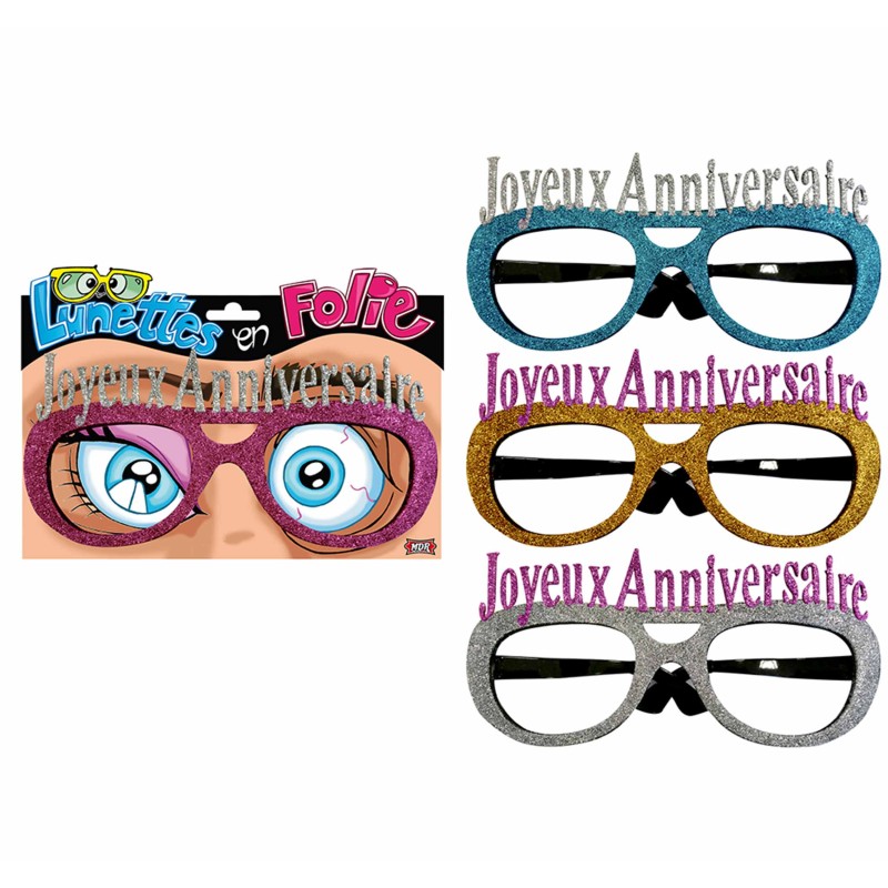 LUNETTES GEANTES JOYEUX ANNIVERSAIRE