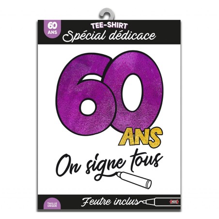 TEE SHIRT ON SIGNE S2/60ANS