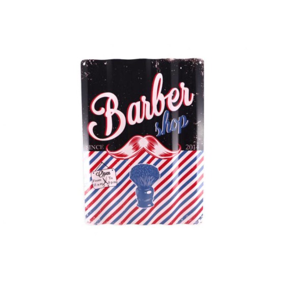 PLAQUE DECO ONDULEE 'BARBER'