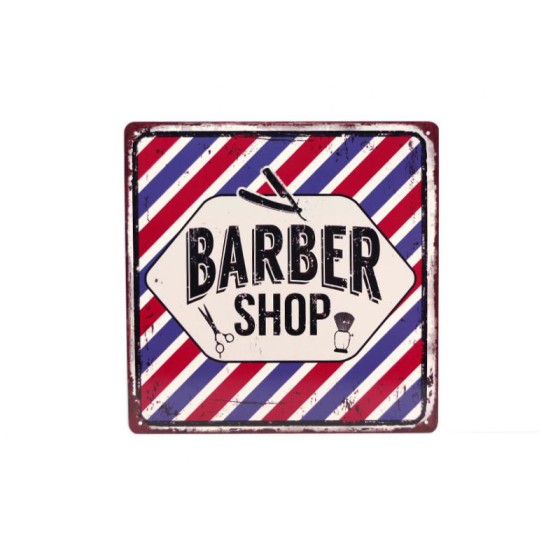 PLAQUE DECO BARBER SHOP 'BARBER' 