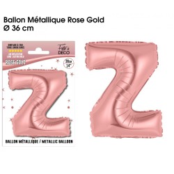 BALLON METALLIQUE ROSE GOLD LETTRE Z