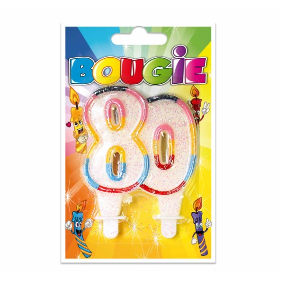 BOUGIE BLISTER 80 ANS