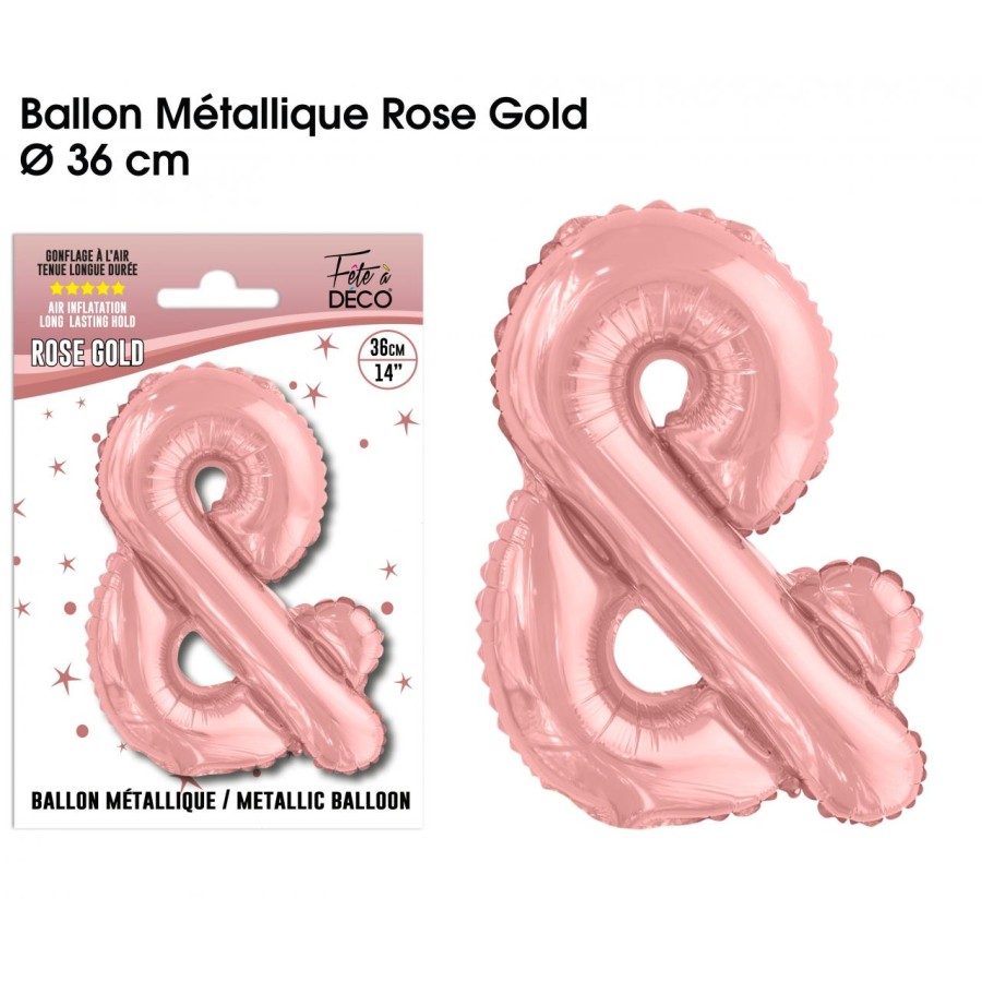 BALLON METALLIQUE ROSE GOLD INTERROGATION