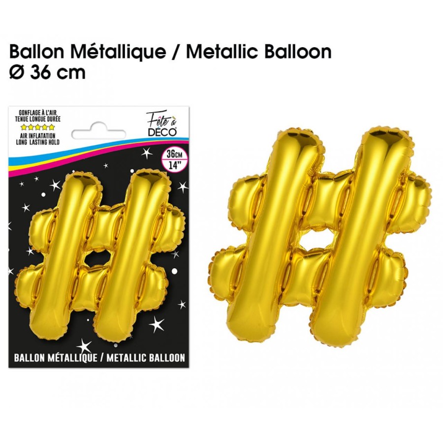 BALLON METALLIQUE OR HTAG