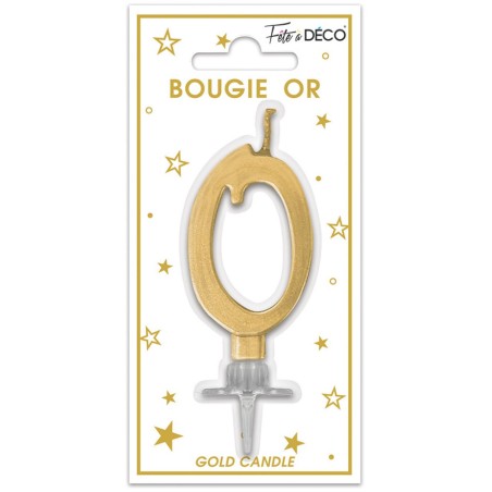 BOUGIE METALLIQUE OR 0