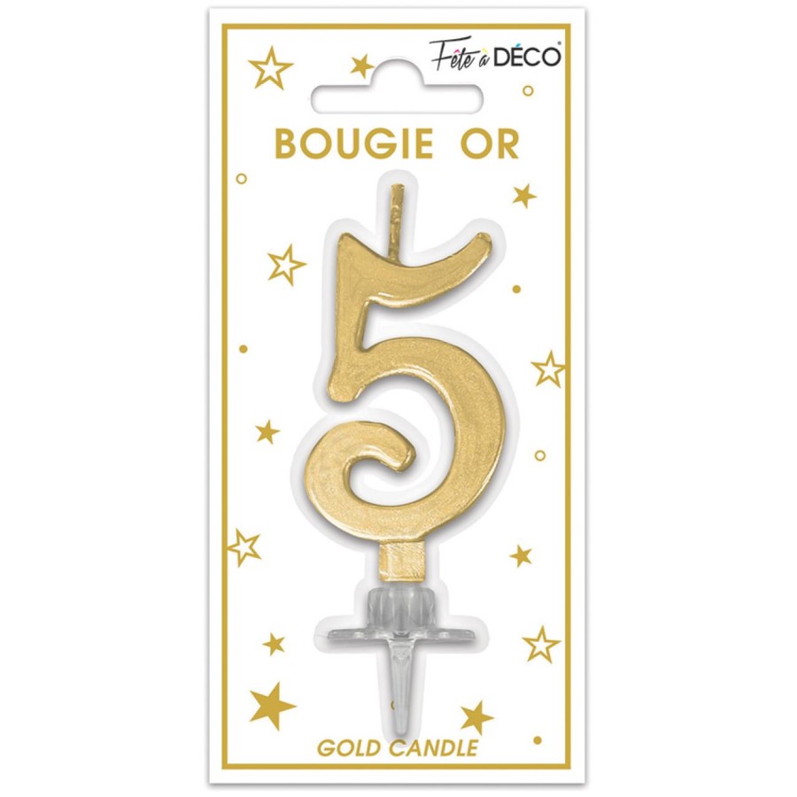 BOUGIE METALLIQUE OR 5