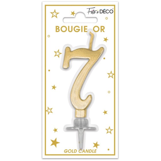 BOUGIE METALLIQUE OR 7