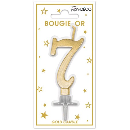 BOUGIE METALLIQUE OR 7