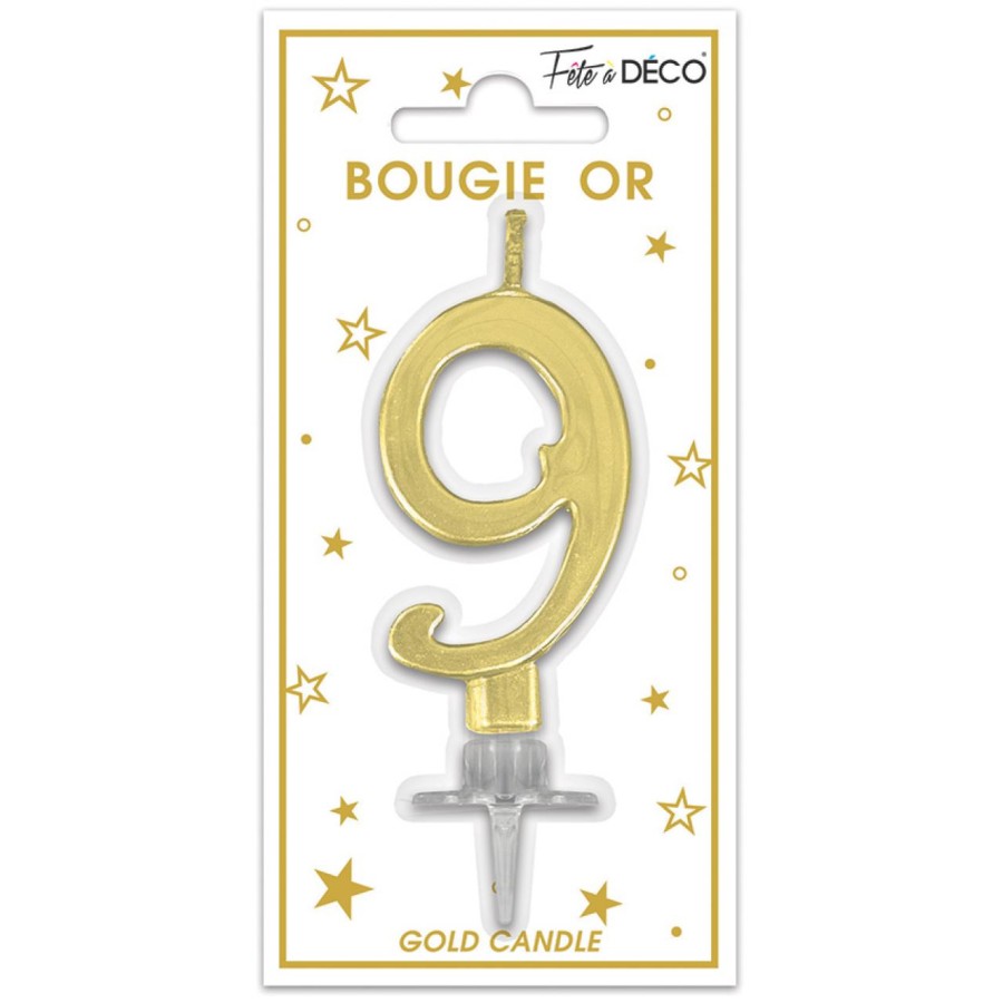 BOUGIE METALLIQUE OR 9