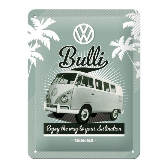 Tin Sign 15cm x 20cm VW Bully