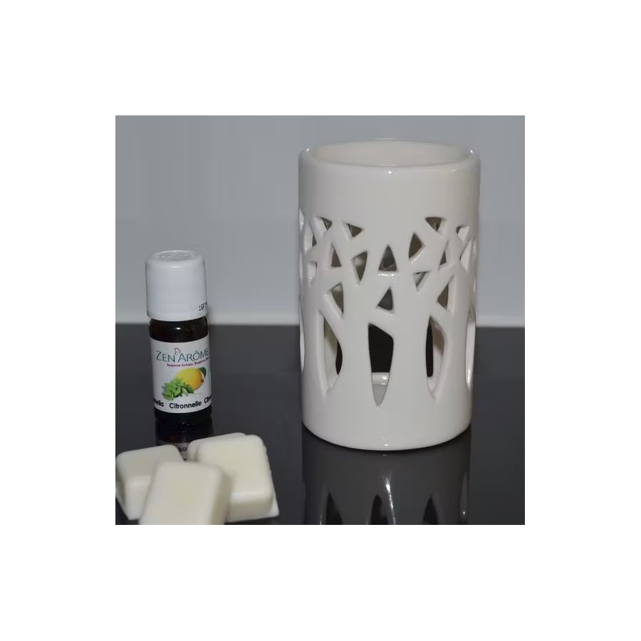 Brûle parfum en Céramique Forêt Blanc