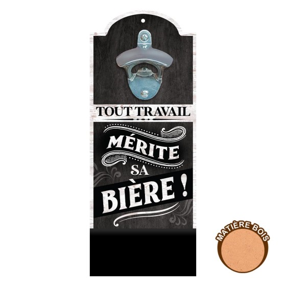 DECAPSULEUR MURAL "MERITE SA BIERE"