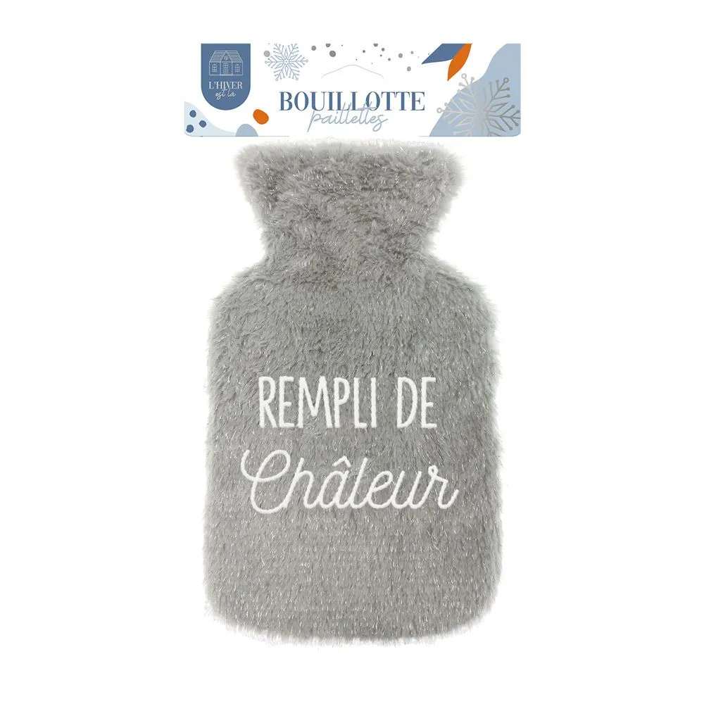 [STC-CD10169V03] Bouillotte Paillettes Rempli De Chaleur