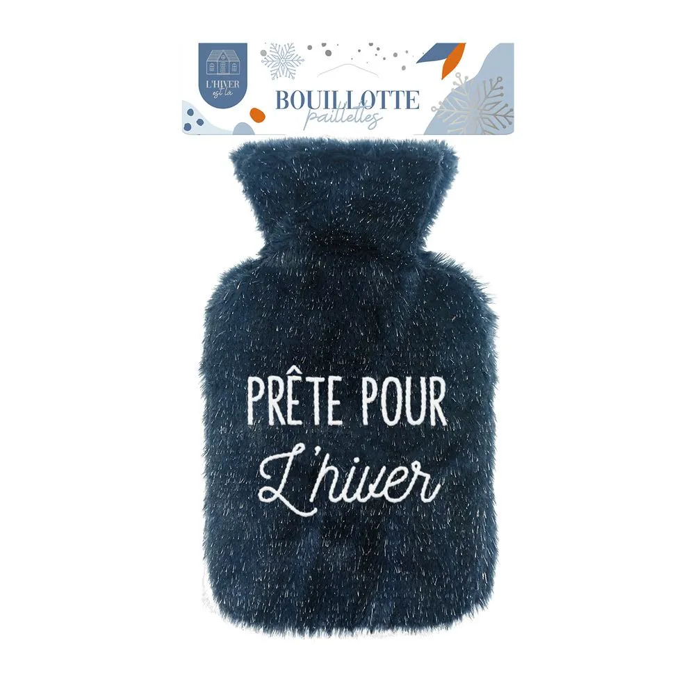 Bouillotte Paillettes Prete Pour L Hiver