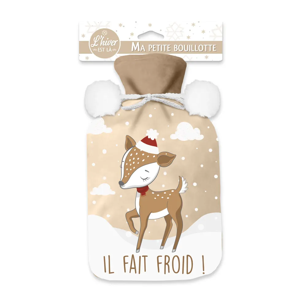 [STC-CD7134V02] Bouillotte Polaire "Il Fait Froid"