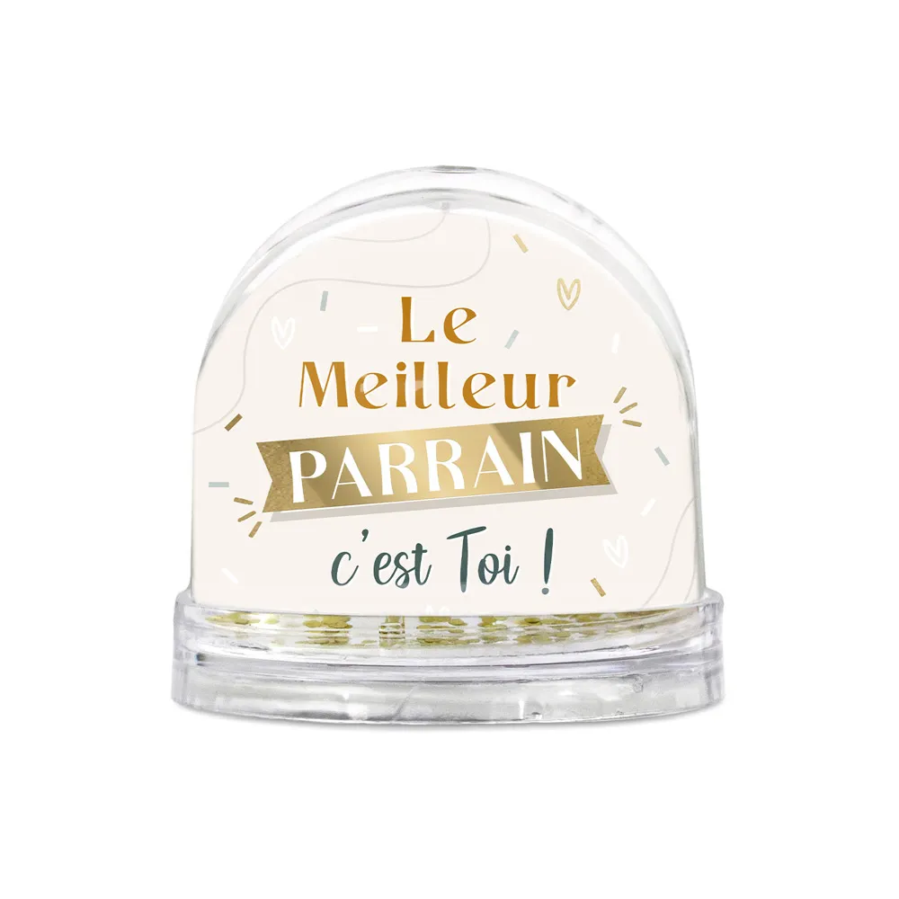 [STC-CD7575_05] Boule A Neige "Meilleur Parrain"