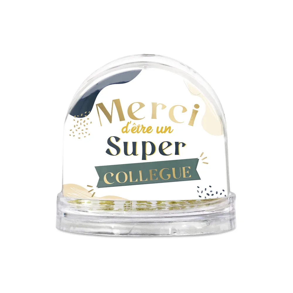 [STC-CD7575_17] Boule A Neige "Super Collegue"