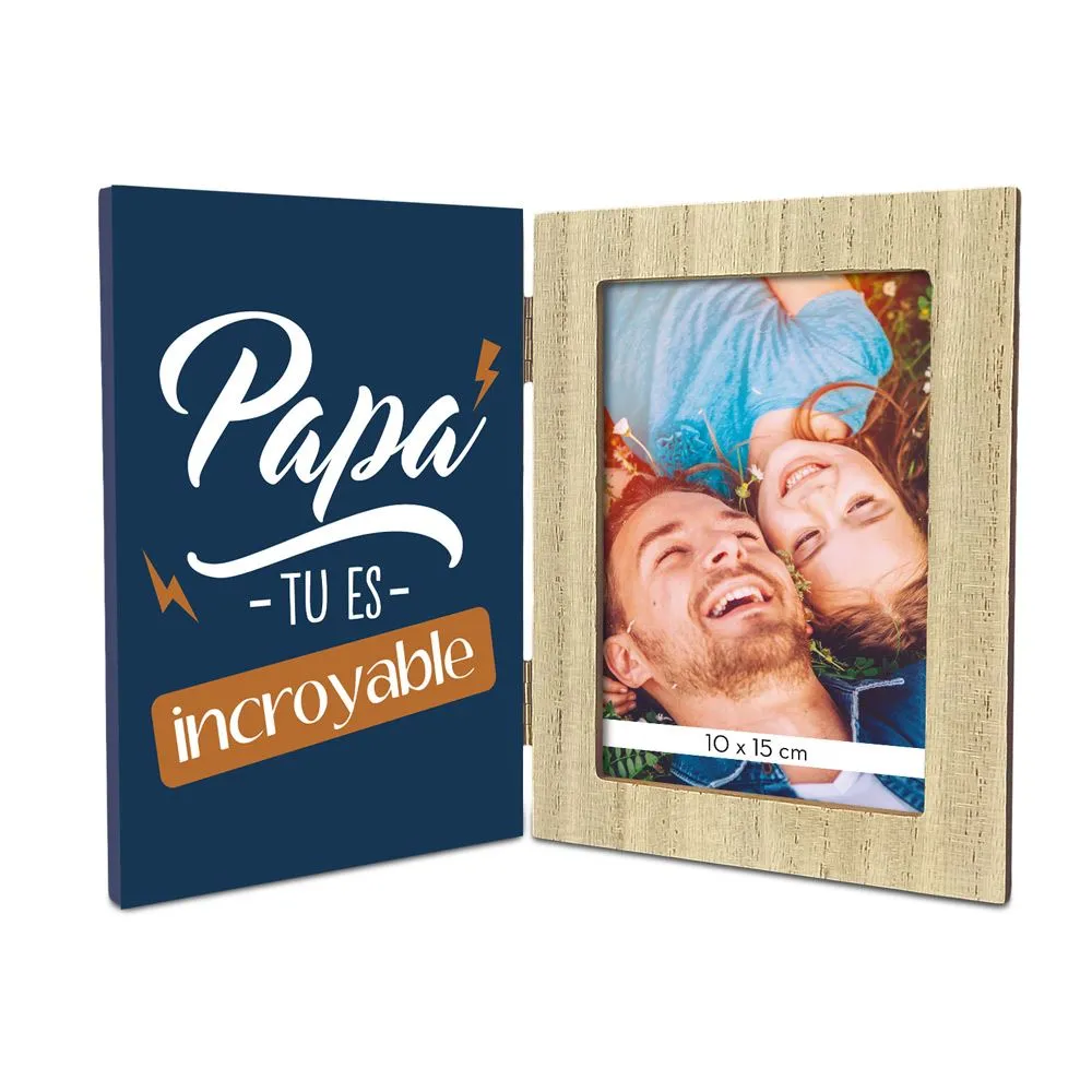 [STC-CD7836B] Cadre Photo Double Papa Incroyable