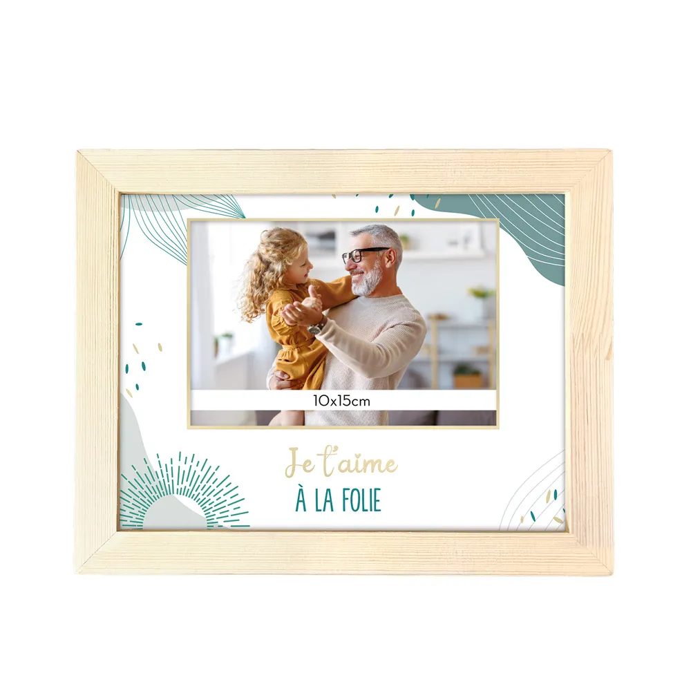 [STC-CD8626V26] Cadre Photo "Je T Aime A La Folie"