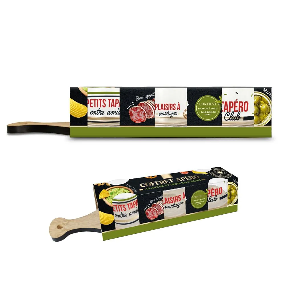 [STC-CD10050] Coffret Service Apero 3 Ramequins