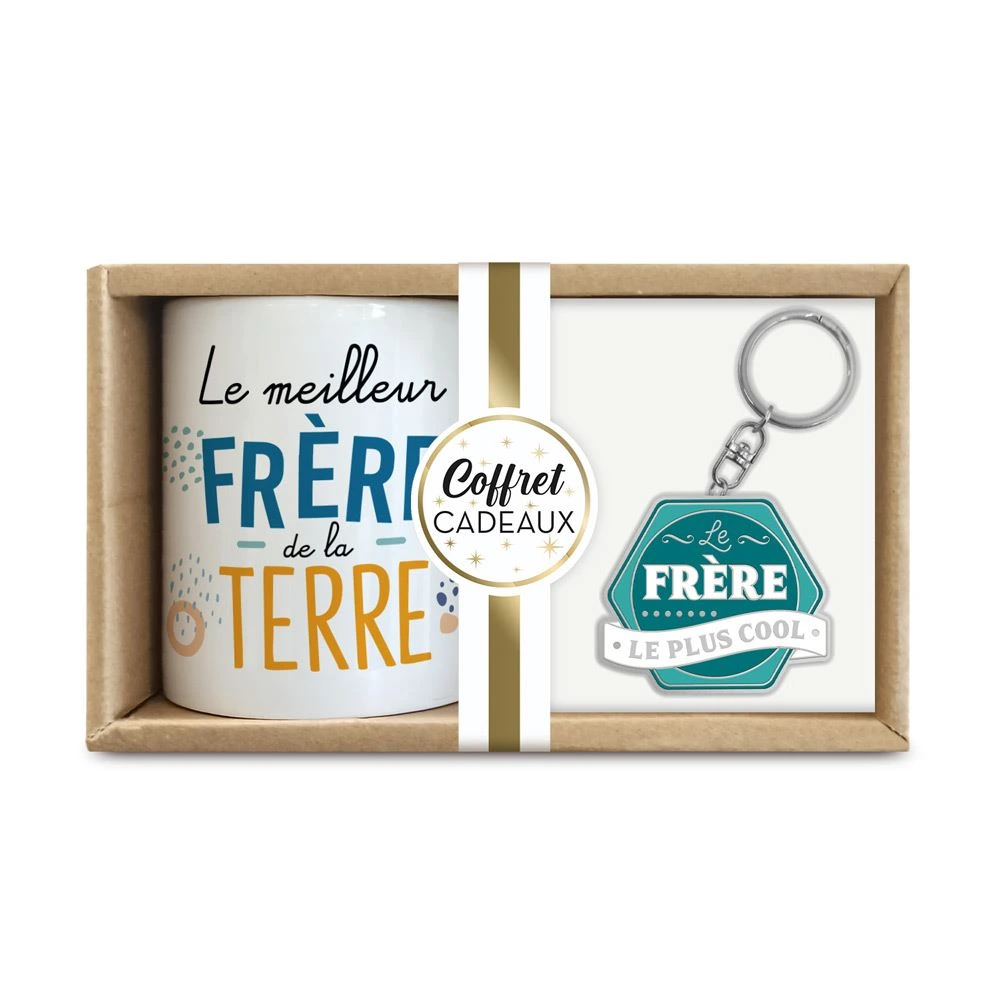 Coffret Mug "Le Frere Le Plus Cool"