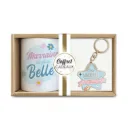 Coffret Mug Porte Cle "Marraine"