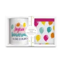 Coffret Mug Chaussettes Anniversaire Femme