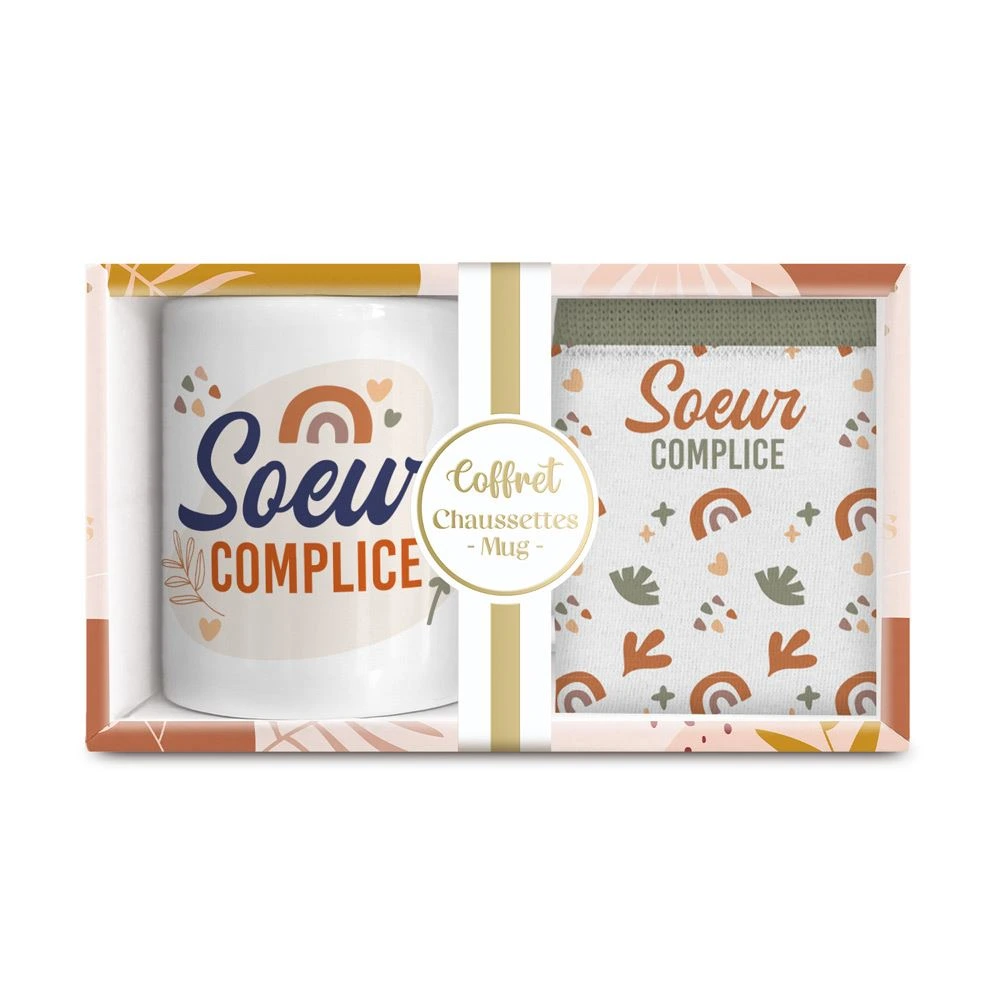 [STC-CD9198V05] Coffret Mug/Chaussettes Soeur Complice