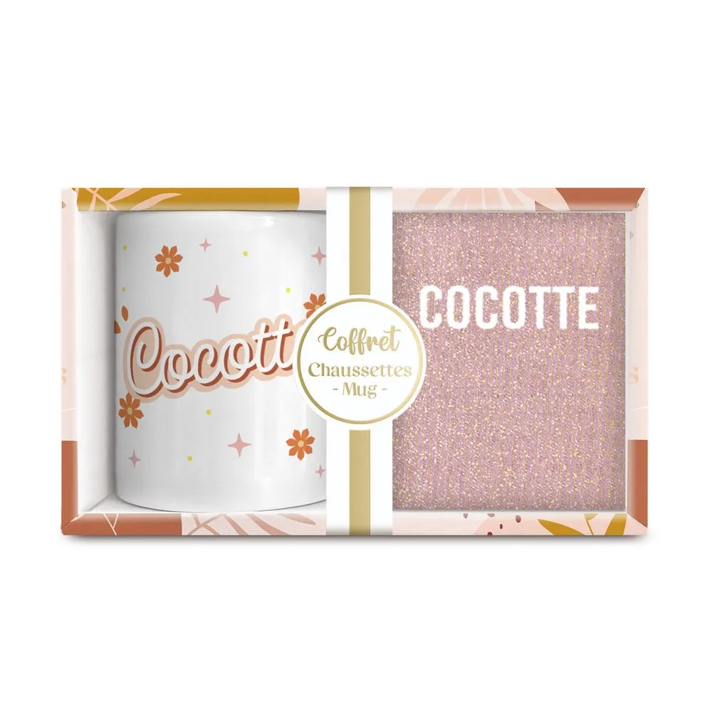 [STC-CD9544] Coffret Mug Paillettes Cocotte