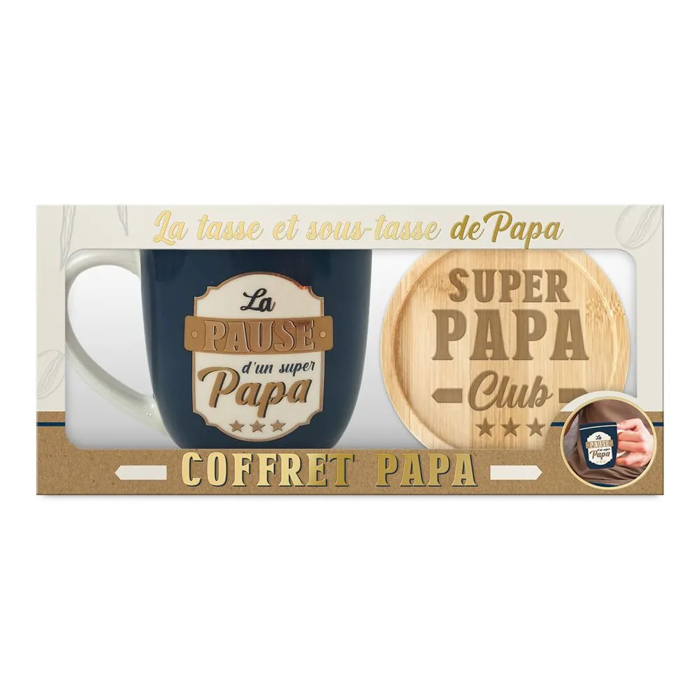 [STC-CD9863] Coffret Tasse La Pause De Papa
