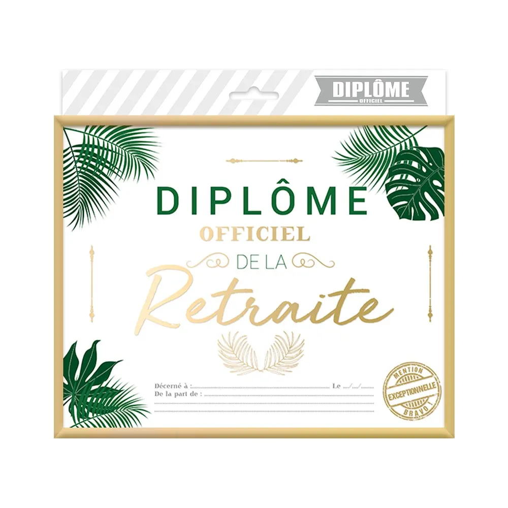[STC-CD6476_08] Cadre Diplome Retraite