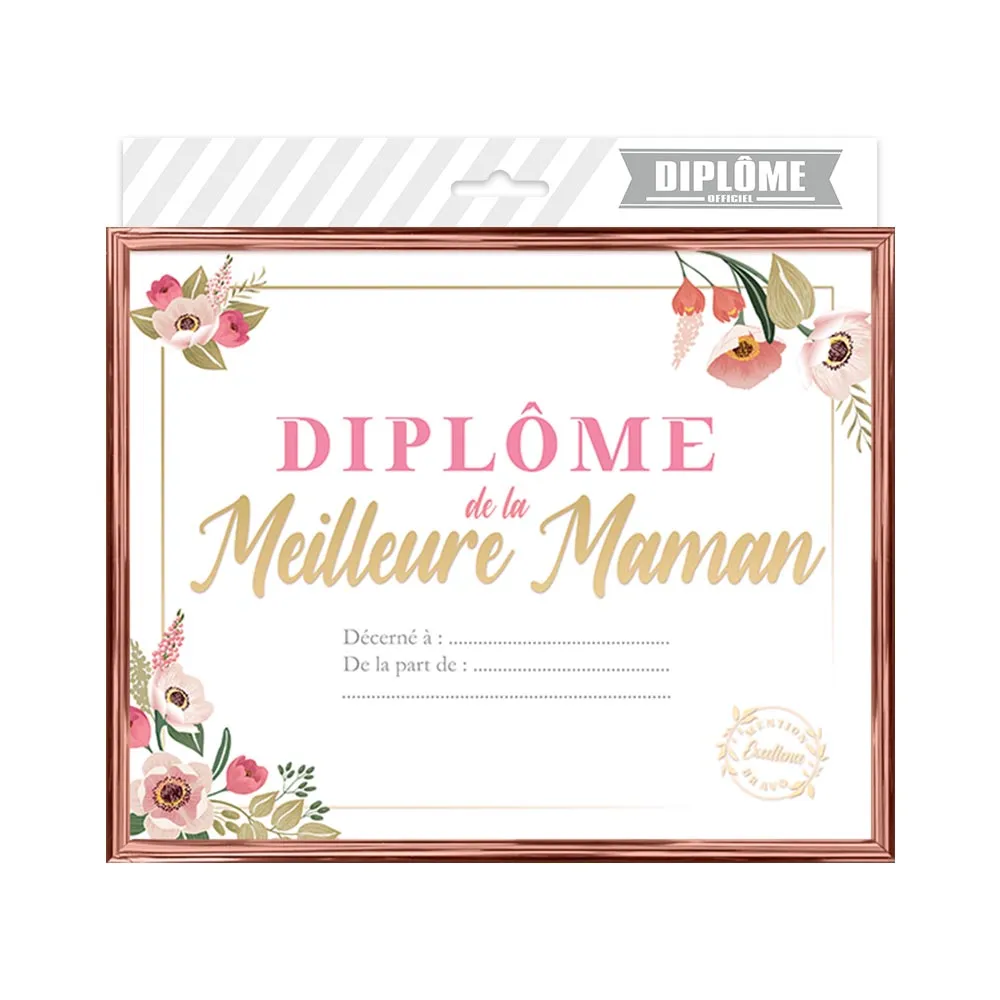Cadre Diplome Meilleure Maman